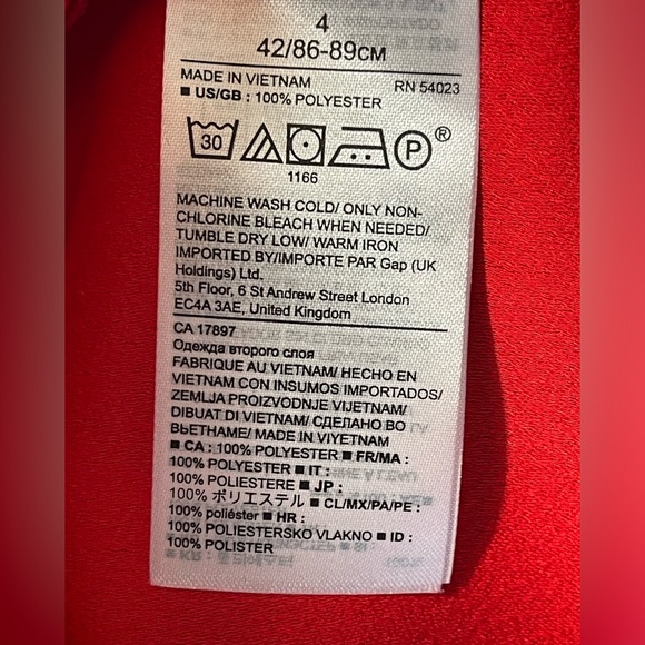 Banana Republic Red Sheath Dress with Side Ruffle - Picture 10 of 11